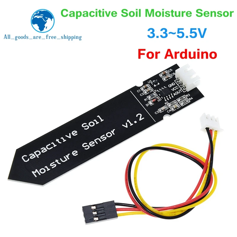 Capacitive soil moisture sensor